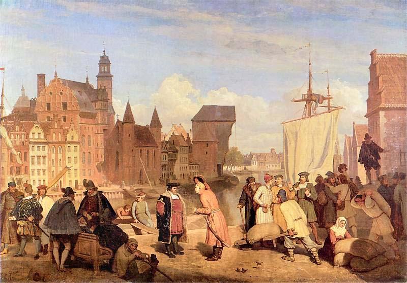 Wojciech Gerson Gdansk in the 17th century. Spain oil painting art